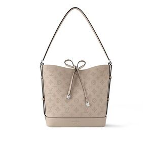 Louis Vuitton Mahina Leather Flore Bucket Shoulder Bag